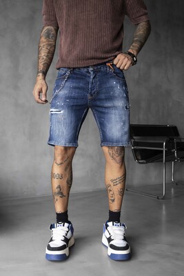 Black Island - DENIM SHORT BLUE 16352