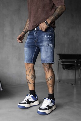 Black Island - DENIM SHORT BLUE 16352 (1)
