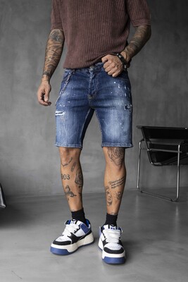 DENIM SHORT BLUE 16352 - Thumbnail (2)