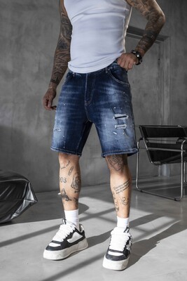 Black Island - Denim Short Blue 17222 (1)