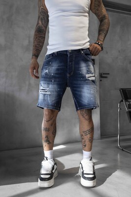 Black Island - DENIM SHORT BLUE 17223