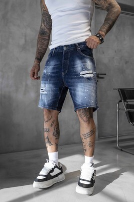 Black Island - DENIM SHORT BLUE 17223 (1)