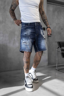 DENIM SHORT BLUE 17223 - Thumbnail (2)