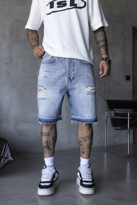 Black Island - Denim Short Blue 17241