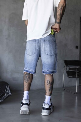 Denim Short Blue 17241 - Thumbnail (2)