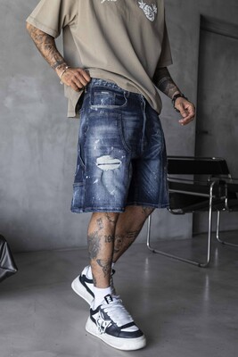 Denim Short Blue 17266 - Thumbnail (2)