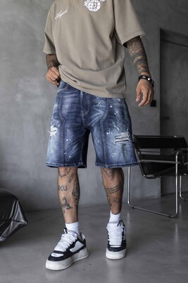 Denim Short Blue 17266 - Thumbnail (4)