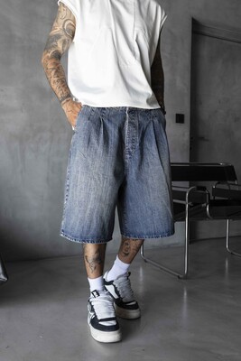 Denim Short Blue 17270 - Thumbnail (2)