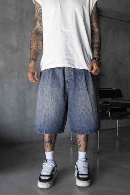 Black Island - Denim Short Blue 17270