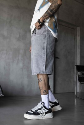 Black Island - Denim Short Gray 17218 (1)