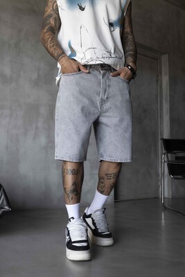 Denim Short Gray 17218 - Thumbnail (2)
