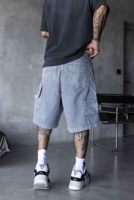 Denim Short Gray 17255 - Thumbnail (3)