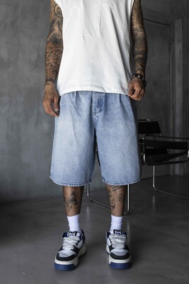 Black Island - Denim Short Light Blue 17268