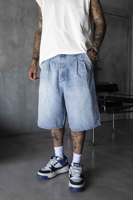 Black Island - Denim Short Light Blue 17268 (1)