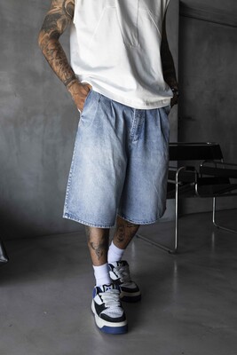 Denim Short Light Blue 17268 - Thumbnail (2)