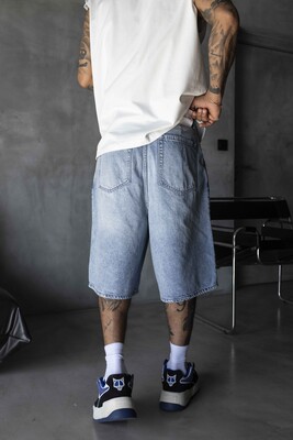 Denim Short Light Blue 17268 - Thumbnail (3)