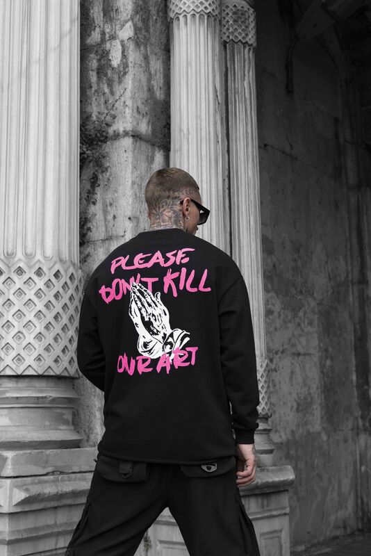 Don't Kill Your Art Black Sweatshirt 1659 (4)