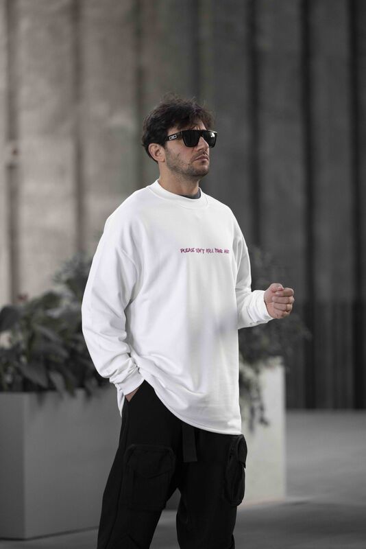 Don't Kill Your Art White Sweatshirt 1659 (1)