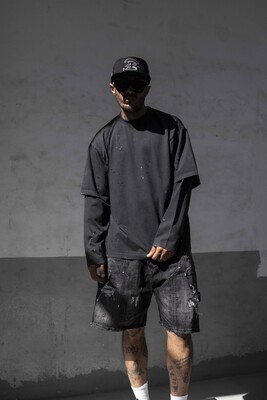 Black Island - Double Layers Black Sweatshirt 1915 (1)