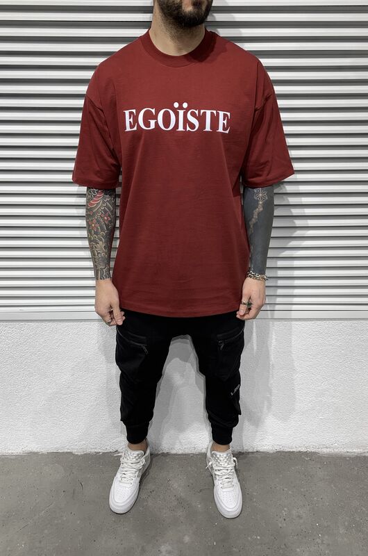 Egoiste Printed T-shirt Clareted Red 1195 (1)