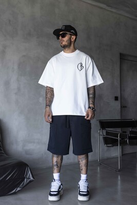 Black Island - Embroidered T-shirt White 1900