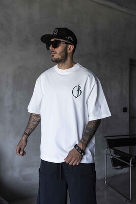 Black Island - Embroidered T-shirt White 1900 (1)