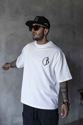 Embroidered T-shirt White 1900 - Thumbnail (3)