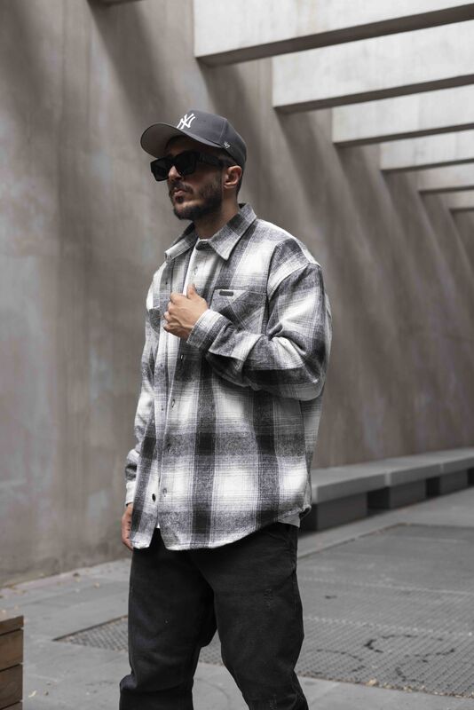 FLANNEL SHIRT BLACK 16531 (4)