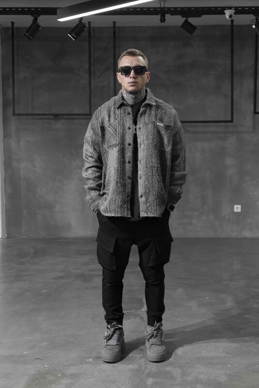 FLANNEL SHIRT GREY 15409 (1)