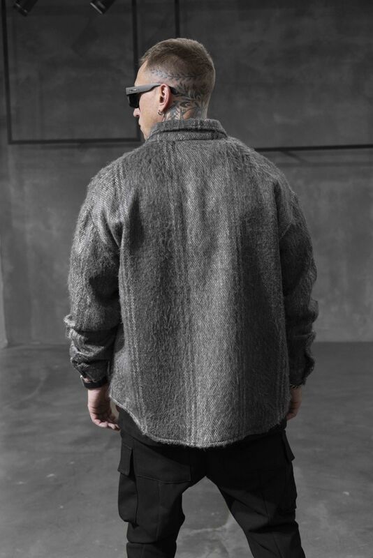 FLANNEL SHIRT GREY 15409 (3)