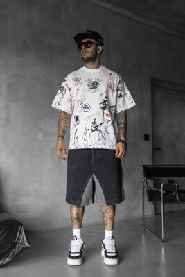 Black Island - Full Printed T-shirts White 1880