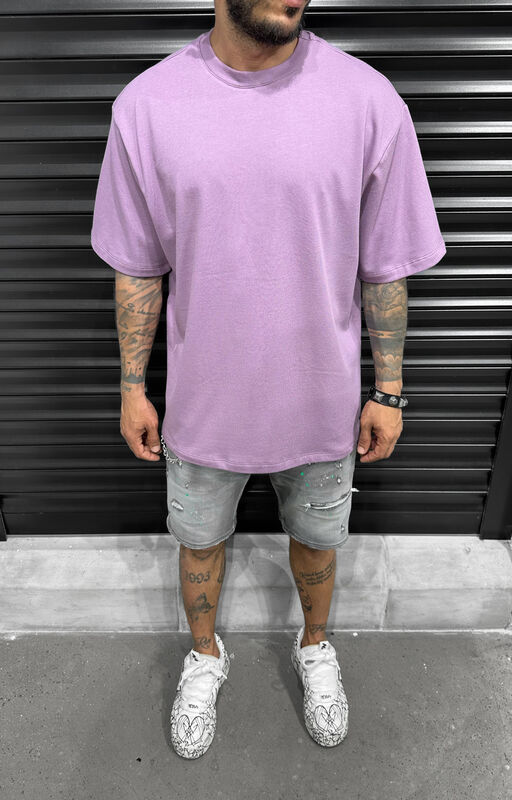 Supreme Basic T-shirt Purple 1631 (1)