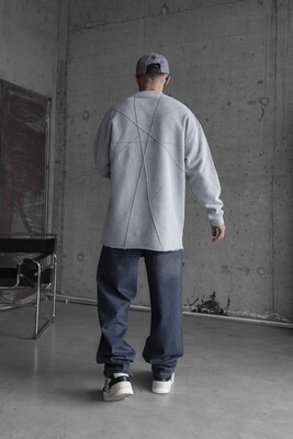 Gray Sweatshirt 1645 - Thumbnail (2)