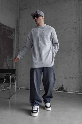 Gray Sweatshirt 1645 - Thumbnail (3)