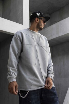 Gray Sweatshirt 1645 - Thumbnail (2)