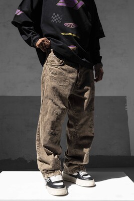 Black Island - Green Baggy Jeans 17261 (1)