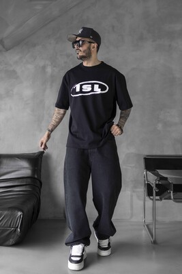 ISL PRINTED T-SHIRT BLACK 1819 - Thumbnail (2)