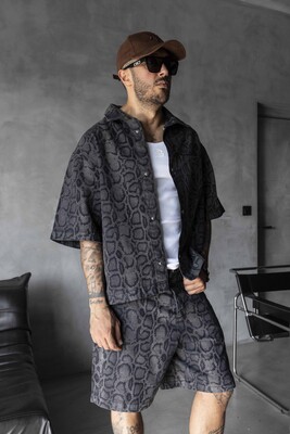 Black Island - Jacquard Patterned Antra Jacket 17238 (1)