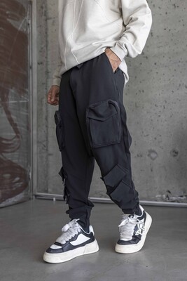 Jogger Pants Black 16407 - Thumbnail (2)