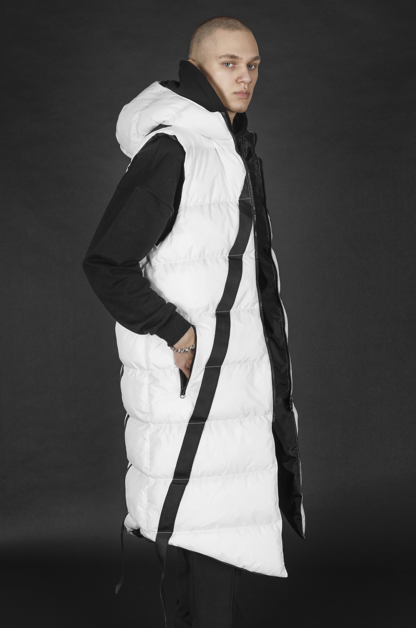 LONG PUFFER WEST WHITE 5013
