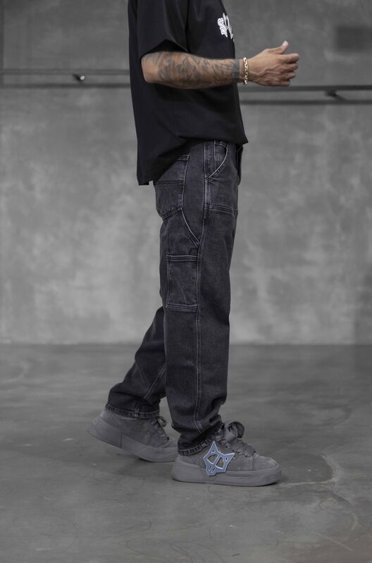 Loose Fit Black Jeans 16390 (1)