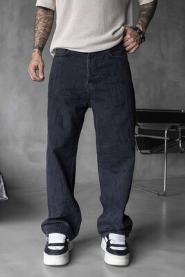 Black Island - Loose Fit Black Jeans 17099
