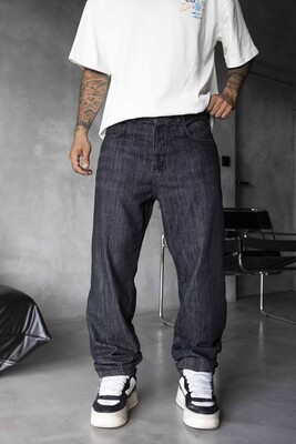 Black Island - Loose Fit Black Jeans 17295