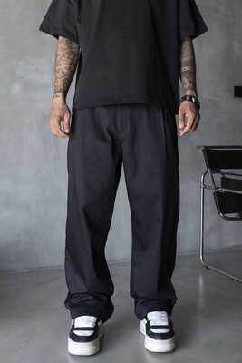 Black Island - Loose Fit Black Pant 17271
