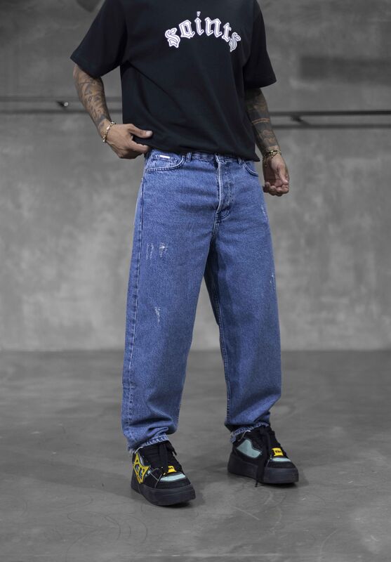 Loose Fit Blue Jeans 16072 (1)