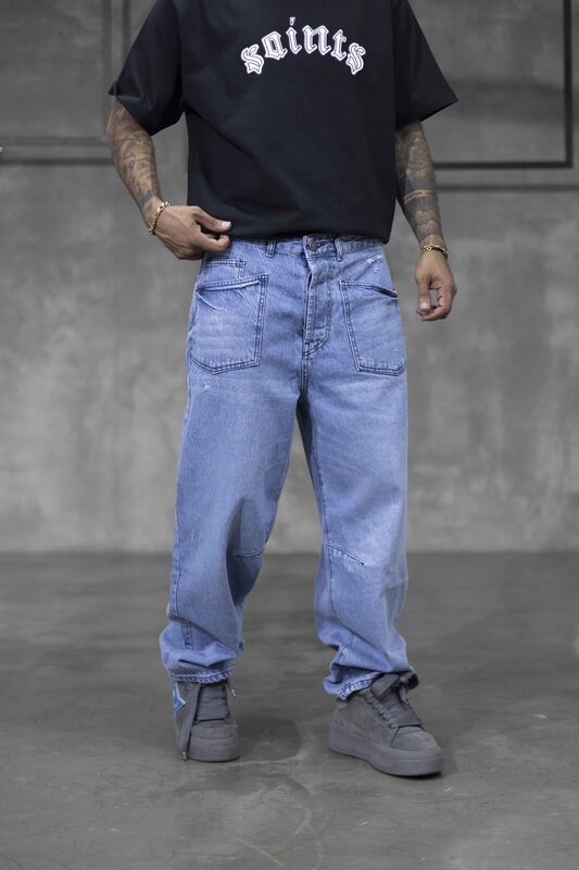 Loose Fit Blue Jeans 16110 (1)