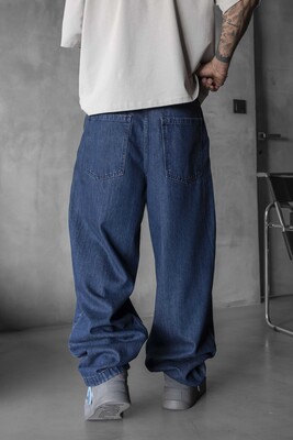 Loose Fit Blue Jeans 17065 - Thumbnail (2)