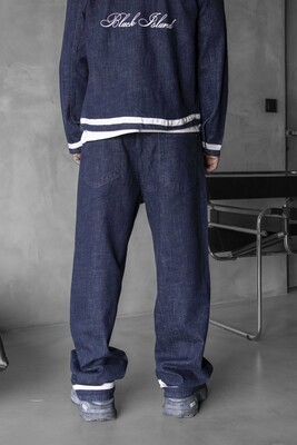 Loose Fit Blue Jeans 17077 - Thumbnail (2)