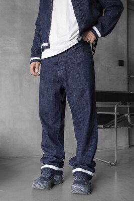 Loose Fit Blue Jeans 17077 - Thumbnail (3)