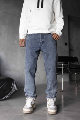 Black Island - Loose Fit Blue Jeans 17244